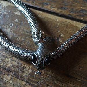 Free People Silver snake belt